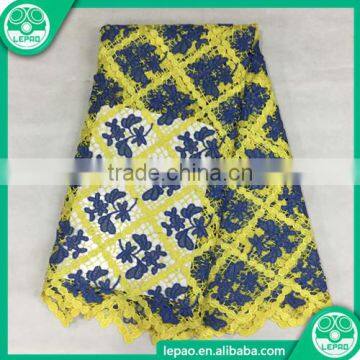 Polyester Multi-color Guipure Cord Bridal Lace Fabric Market in Dubai Wholesale photo-3