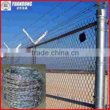 chain link fence top barbed wire/prison barbed wire fencing