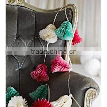 hristmas Honeycomb Hanging Decorations Decadent Decs Honeycomb Bell Garland