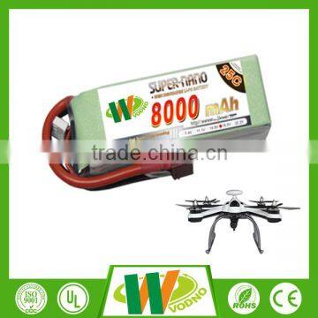 High quality 3S1P 5200mAH 25C-50C 11.1v rc lipo battery pack helicopter battery