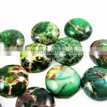 12mm Round Forest Green Imperial Jasper Cabochon Beads,gemstone Pendant Cabochon Stone Beads Set for Earrings,rings 4110022 photo-3