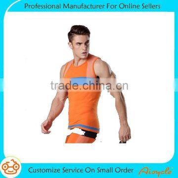 Yoga tank top mens gym men vest compression vest manufacturer