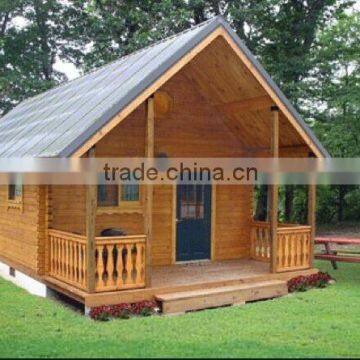 simple wooden log cabin