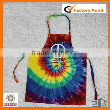 35%cotton 65%polyester sublination print bib fashion apron