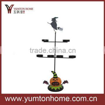 metal decorative halloween witch tealight holder