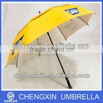 Windproof advertising straight golf umbrella