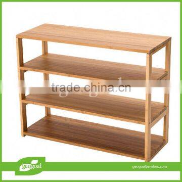 free standing eco-friendly shelves/bamboo small free standing shelves