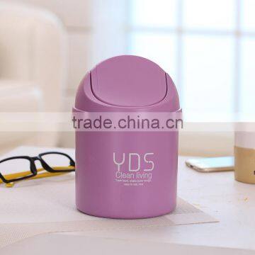 Japan and South Korea Desktop Storage Barrel Creative Fashion Mini Cap Shake Cover Garbage Can photo-5