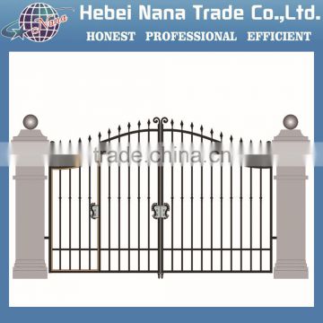 Heavy duty Aluminum double gate / Aluminum fence panels / house gate designs