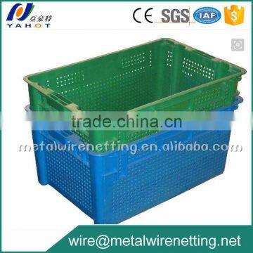 Patent Design Mesh Vented Plastic Fruit Vegetable Crate Turnover Basket