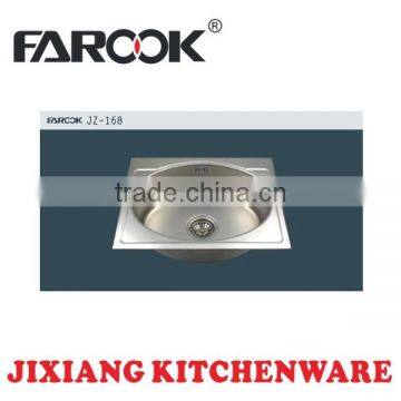 JZ-168 51*41cm single bowl stainless steel kitchen sink