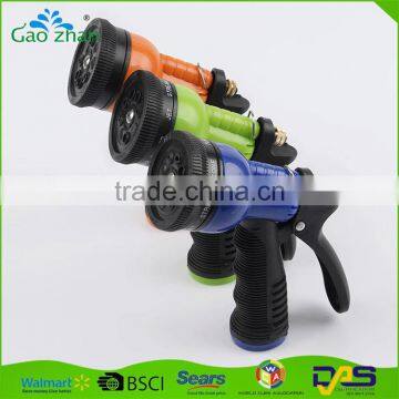 China Supplier 8 Patterns Plastic Water Spray Nozzle Garden Hose Nozzle photo-2