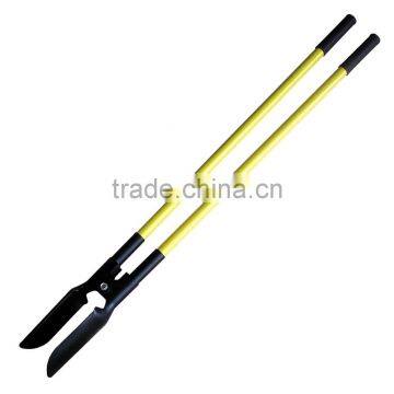 steel handle with antislip carbon steel yellow Double handled post hole digger farm tools