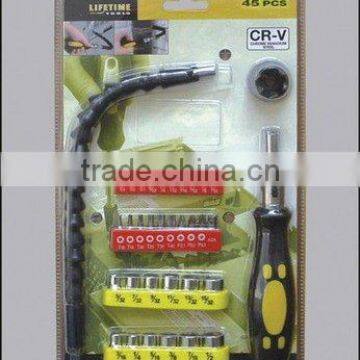 45pc bit screwdriver set