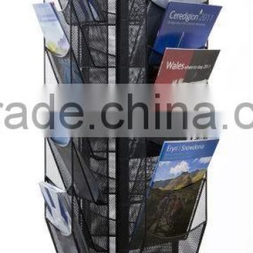 2015 New Metal Rotating Screen Magazine Display Stand