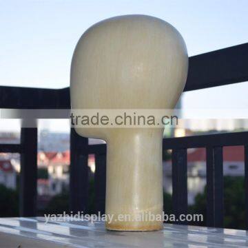 High Quality Abstract Wooden Grain Mannequin Head Unisex for Hat Display photo-4