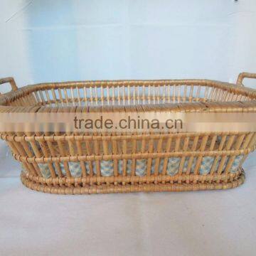 New style handmade cheap wicker fruit basket for decoration