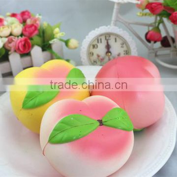 Wholesale PU Cute Soft Squishy Jumbo Peach Toy