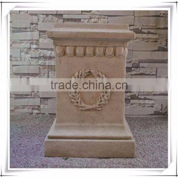 Outdoor Garden Polyresin Flower Urn With Flower Stand