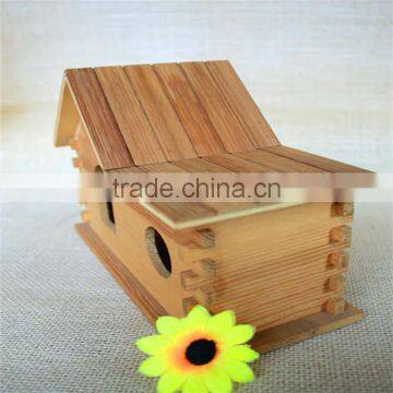 Unfinished Conjoined Kids Pine Wood Cutting Toys House Shape Wood Toys for Sale photo-3