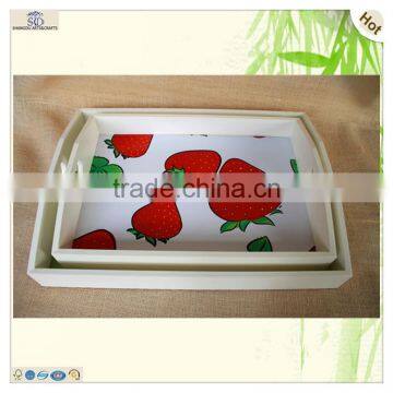 Excellent Solid Cutting Handle Pink Mdf Wood Tray photo-6