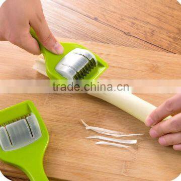 CY144 Stainless Steel Kitchen Accessories Gadgets Cooking Tools Blade Green Onion Chopper Slicer Garlic Coriander Cutter Chopper photo-3