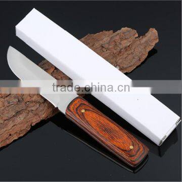 Custom outdoor stainless steel wood handle folding pocket knife