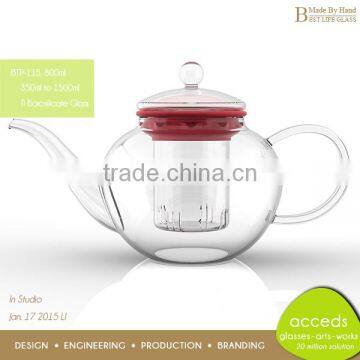 Outside Protable Borosilicate Colorful Glass Coffee Pot photo-6