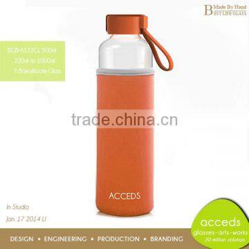 Customized Design Glass Drinking Water Bottle for Gym photo-2