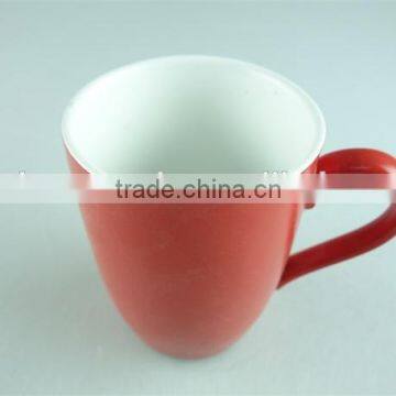 Ceremic Mugs,cheap Stock Red Color Glazed Coffee Mugs,12oz Ceramic Coffee Mugs photo-2