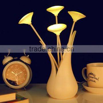 USB Flower Vase Shaped Led Motion Sensor Night Light photo-5
