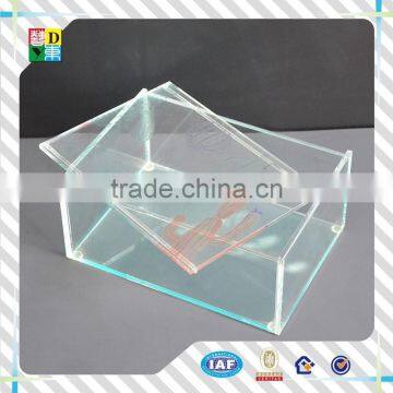 Top quality perspex popular design acrylic tiny box with lid/simple design acrylic small box for candy storage i China low price