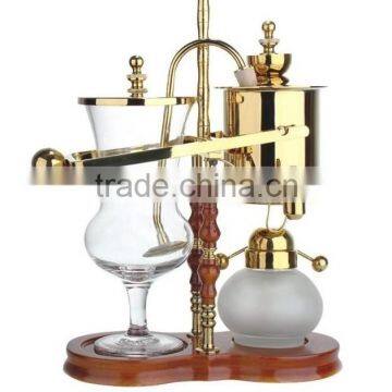 gold royal balancing belgium syphon coffee maker