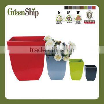 Red Color Square Garden Planter