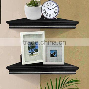 2016 new arrival living room corner shelf home furniture MDF wood wall floating wall shelf