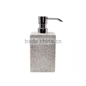 Marble bathroom accessories set manual square concrete foam soap dispenser