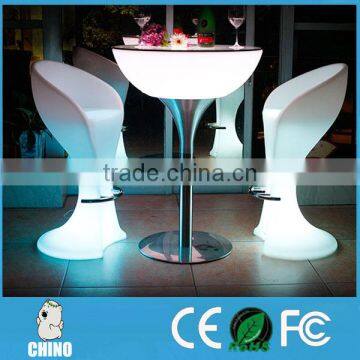 High table 110cm Led cocktail table for outdoor