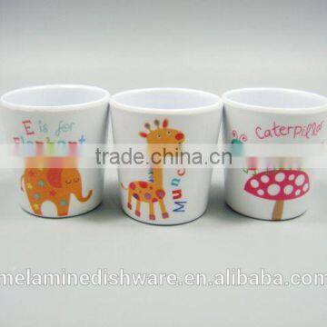 00% melamine food grade safety wholesale kid children drinking mug/melamine water cup