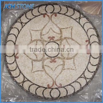 European style flower mosaic medallion floor patterns