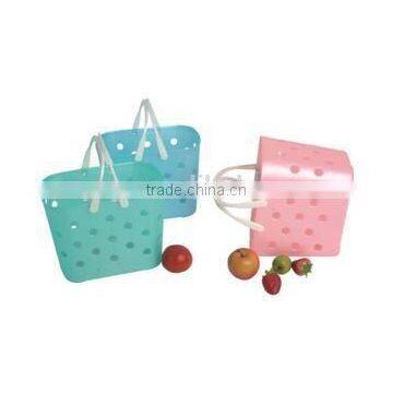 PP Plastic Basket With Handle/Storage Basket/food Basket photo-3