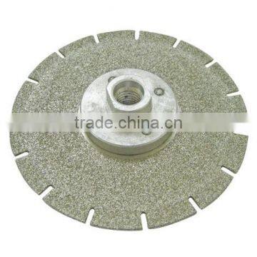 Electroplated Diamond saw blades with U slots for travertines /Electroplated Diamond cutting blades with flang