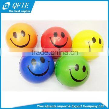 Wholesale cheap 5cm soft PU emoji squishy foam ball for kids or vending machine