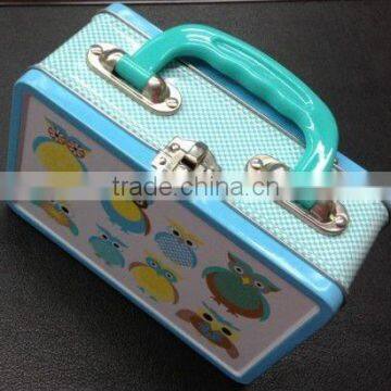 Kid's Mini Lunch Tin Box with Handle, Mini Lunch Box