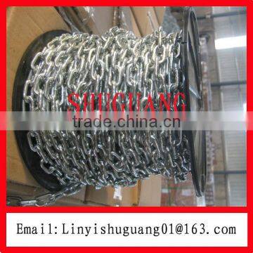 Smooth Welded Electro Galvanized DIN766 Link Chain