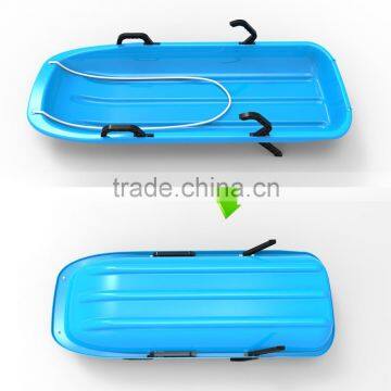 Downhill Thunder Kid's / Toddler Winter Toboggan Snow Sled 48-inch Plastic Snow Racer Sled photo-2