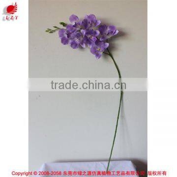 New arrival flower home decoration real touch 7 flowers purple Dendrobium