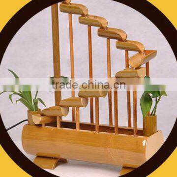 Bamboo chinese artifical craft indoor water fountain