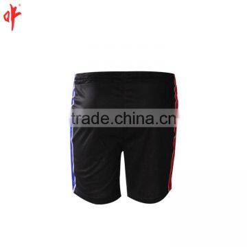 Black Custom Summer Rugby Uniforms,Fitness Training Football Team Jerseys,Plain Color Short With Side Spandex Panel photo-2