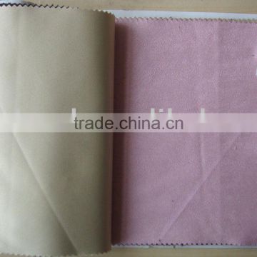 100% poly fashion imitation leather as suede leather fabric-imitation leather