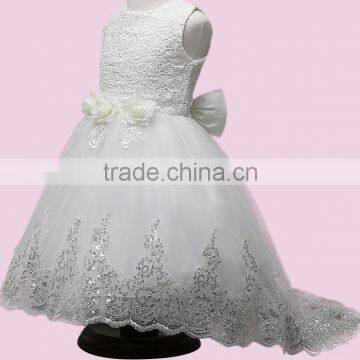 Latest Fancy Kids Princess Dress Children Model Wedding Dress Christmas Designer One Piece Baby Girl Party Dresses photo-4